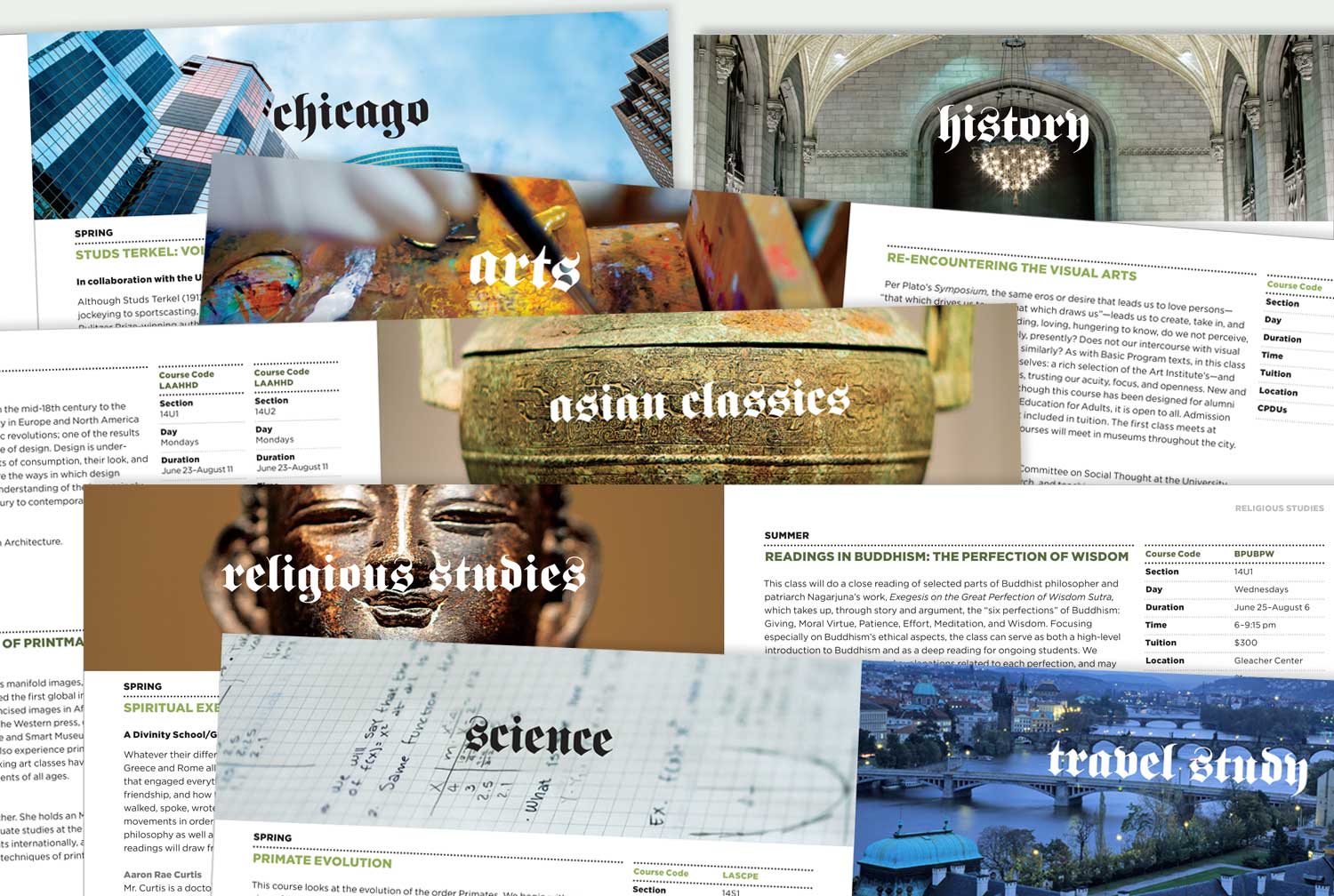 university-of-chicago-graham-school_gargoyle-spreads.jpg Art Direction by: Bart Crosby, Crosby Associates